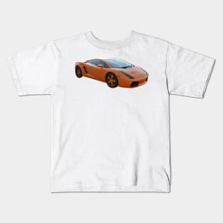 Lamborghini - Orange - Exotic Cars Kids T-Shirt